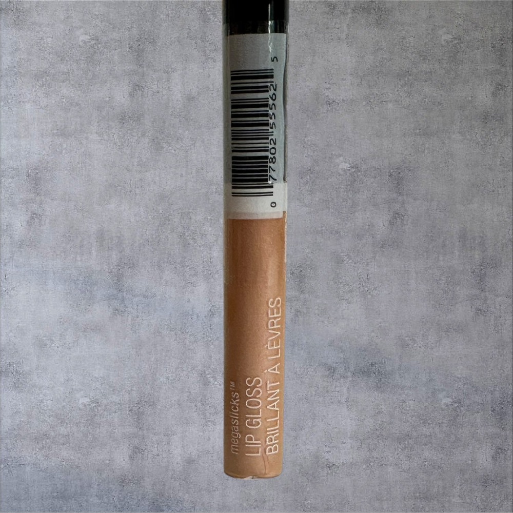 Wet n Wild Lip Gloss Womens 0.19oz Sun Glaze 556B NEW Megaslicks Shimmer Bronze - Picture 2 of 4